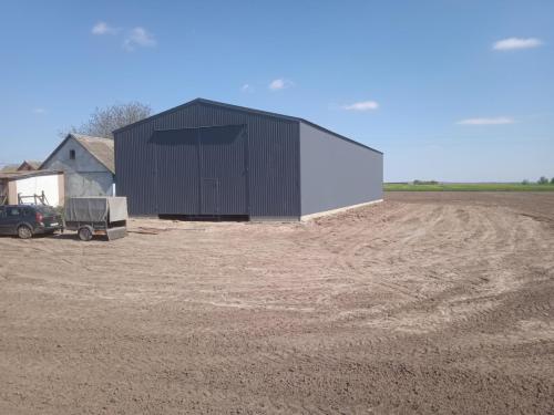 Ангар склад каркасний двоскатний будівництво під ключ